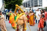 NRIs Participate in Bonalu Festivities, telangana community in London, over 800 nris participate in bonalu festivities in london organized by telangana community, Handloom