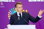 Emmanuel Macron breaking, Emmanuel Macron, french president praises india s ai growth, Students