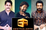 Geetha Arts projects, Suriya, geetha arts to announce three pan indian films, Boyapati srinu