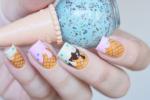 Ice cream nails, Ice cream coating on nails, interesting ice cream nails, Fashion and style