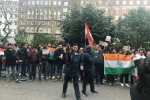 pulwama attack, protest pakistan commission london, indians protest in london over pulwama terror attack, Crpf jawans
