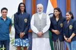 P.V. Sindhu, Dipa Karmakar, modi hosts national sports awardees invites ideas to improve sports, Dipa karmakar