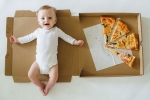 Baby’s Monthly Growth with Pizza, baby monthly photo props, mom documents her baby s monthly growth with pizza check out creative baby monthly milestone pictures, Gpi